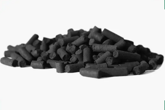 Wood based extruded activated carbon